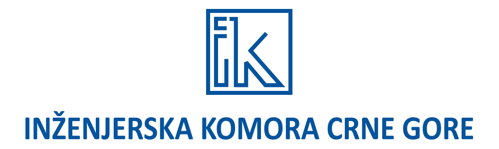 Logo Professional Chamber of architects Montenegro Chamber of Engineers of Montenegro